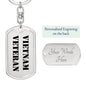 Vietnam Veteran - Luxury Dog Tag Keychain