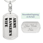 Army Ranger's Wife - Luxury Dog Tag Keychain