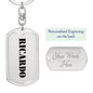 Ricardo - Luxury Dog Tag Keychain