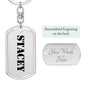 Stacey - Luxury Dog Tag Keychain