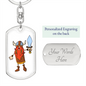Viking 01 - Luxury Dog Tag Keychain