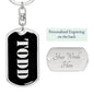Todd v3 - Luxury Dog Tag Keychain