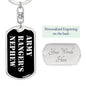 Army Ranger's Nephew v2 - Luxury Dog Tag Keychain