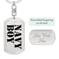 Navy Boy - Luxury Dog Tag Keychain