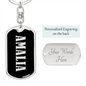 Amalia v02 - Luxury Dog Tag Keychain