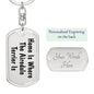 Airedale Terrier's Home - Luxury Dog Tag Keychain