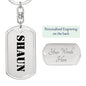 Shaun - Luxury Dog Tag Keychain