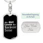 Manchester Terrier v2 - Luxury Dog Tag Keychain