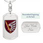 79th Air Assault Brigade (Ukraine) - Luxury Dog Tag Keychain