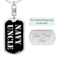 Navy Uncle v2 - Luxury Dog Tag Keychain