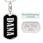 Dana v02 - Luxury Dog Tag Keychain