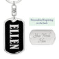 Ellen v02 - Luxury Dog Tag Keychain