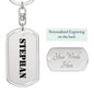 Stephan - Luxury Dog Tag Keychain
