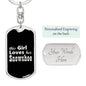 Snowshoe v2 - Luxury Dog Tag Keychain