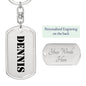 Dennis - Luxury Dog Tag Keychain