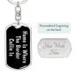 Border Collie's Home v2 - Luxury Dog Tag Keychain