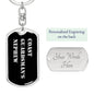 Coast Guardsman's Nephew v2 - Luxury Dog Tag Keychain