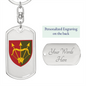 1129th Air Defence Missile Regiment (Ukraine) - Luxury Dog Tag Keychain