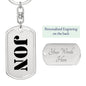 Jon - Luxury Dog Tag Keychain