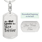 Skye Terrier - Luxury Dog Tag Keychain