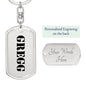 Gregg - Luxury Dog Tag Keychain