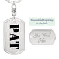 Pat - Luxury Dog Tag Keychain