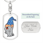 Wizard 02 - Luxury Dog Tag Keychain