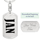 Jan v01 - Luxury Dog Tag Keychain