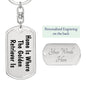 Golden Retriever's Home - Luxury Dog Tag Keychain