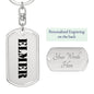 Elmer - Luxury Dog Tag Keychain