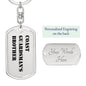 Coast Guardsman's Brother - Luxury Dog Tag Keychain
