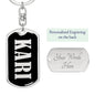 Kari v02 - Luxury Dog Tag Keychain
