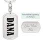 Dana v01 - Luxury Dog Tag Keychain