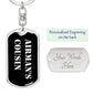 Airman's Cousin v2 - Luxury Dog Tag Keychain