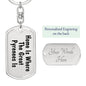 Great Pyrenees's Home - Luxury Dog Tag Keychain