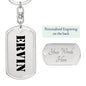 Ervin - Luxury Dog Tag Keychain
