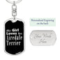Airedale Terrier v2 - Luxury Dog Tag Keychain
