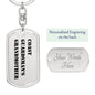 Coast Guardsman's Grandmother - Luxury Dog Tag Keychain