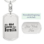 Burmilla - Luxury Dog Tag Keychain