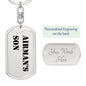 Airman's Son - Luxury Dog Tag Keychain