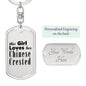 Chinese Crested - Luxury Dog Tag Keychain