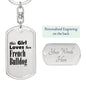 French Bulldog - Luxury Dog Tag Keychain