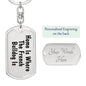 French Bulldog's Home - Luxury Dog Tag Keychain