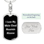 Love My White Cloud Mountain Minnow v2 - Luxury Dog Tag Keychain