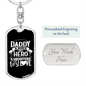 Daddy - Luxury Dog Tag Keychain