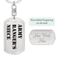 Army Ranger's Niece - Luxury Dog Tag Keychain