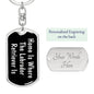 Labrador Retriever's Home v2 - Luxury Dog Tag Keychain