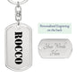 Rocco - Luxury Dog Tag Keychain