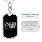 Bad To The Bone - Luxury Dog Tag Keychain