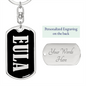 Eula v02 - Luxury Dog Tag Keychain
